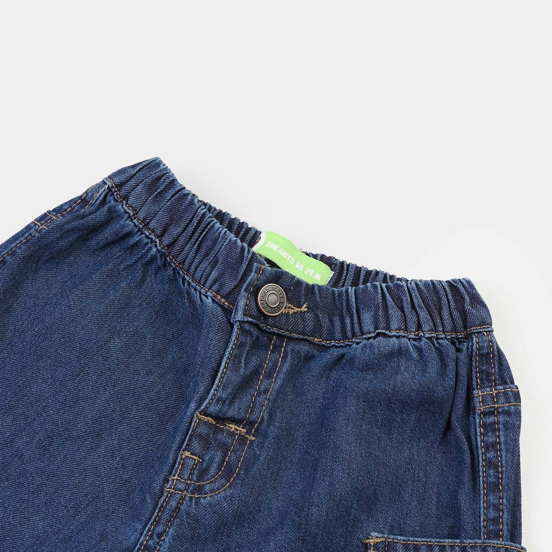 Infant Boys Denim rigid Short Little Club -Dark Blue
