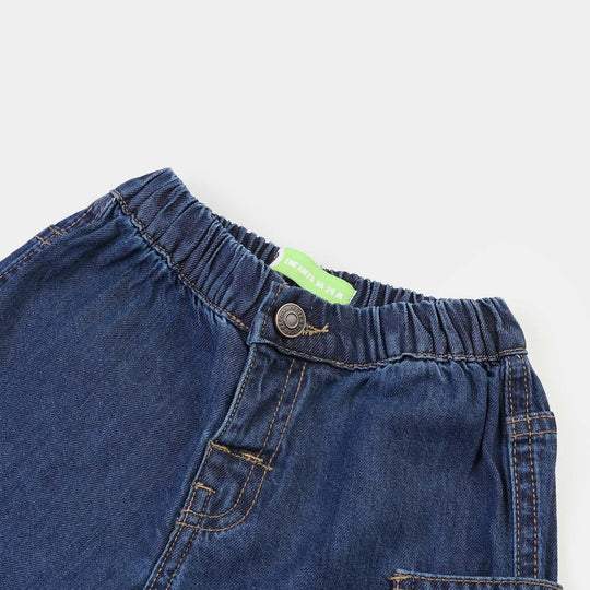 Infant Boys Denim rigid Short Little Club -Dark Blue