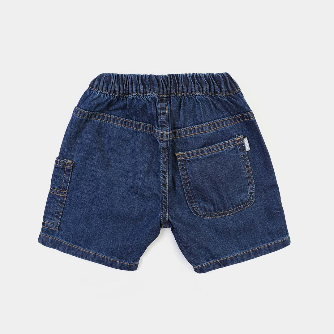 Infant Boys Denim rigid Short Little Club -Dark Blue