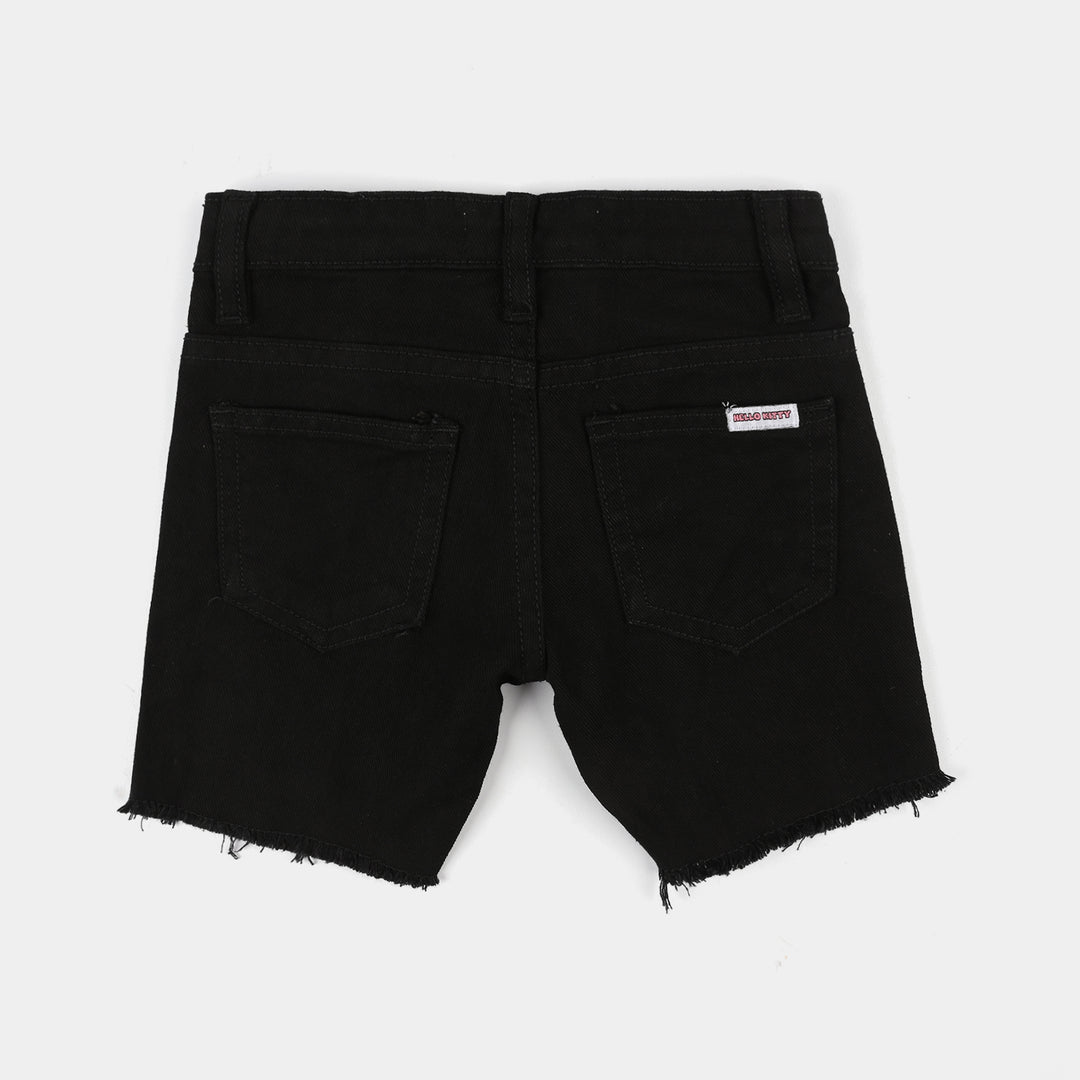 Infant Girls Denim rigid Short Character - BLACK