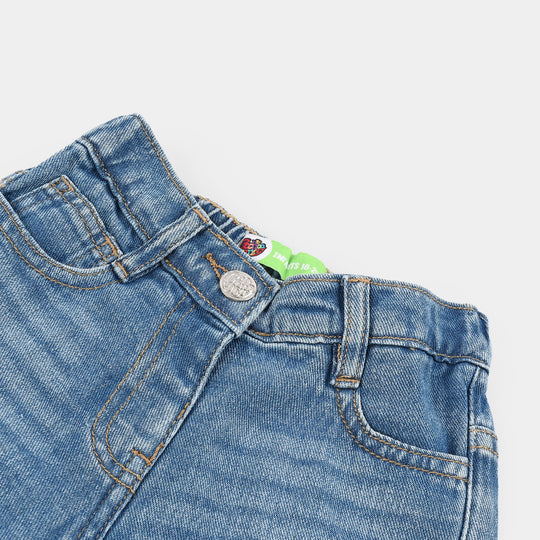 Infant Girls Denim rigid Shorts Little One-Light Blue