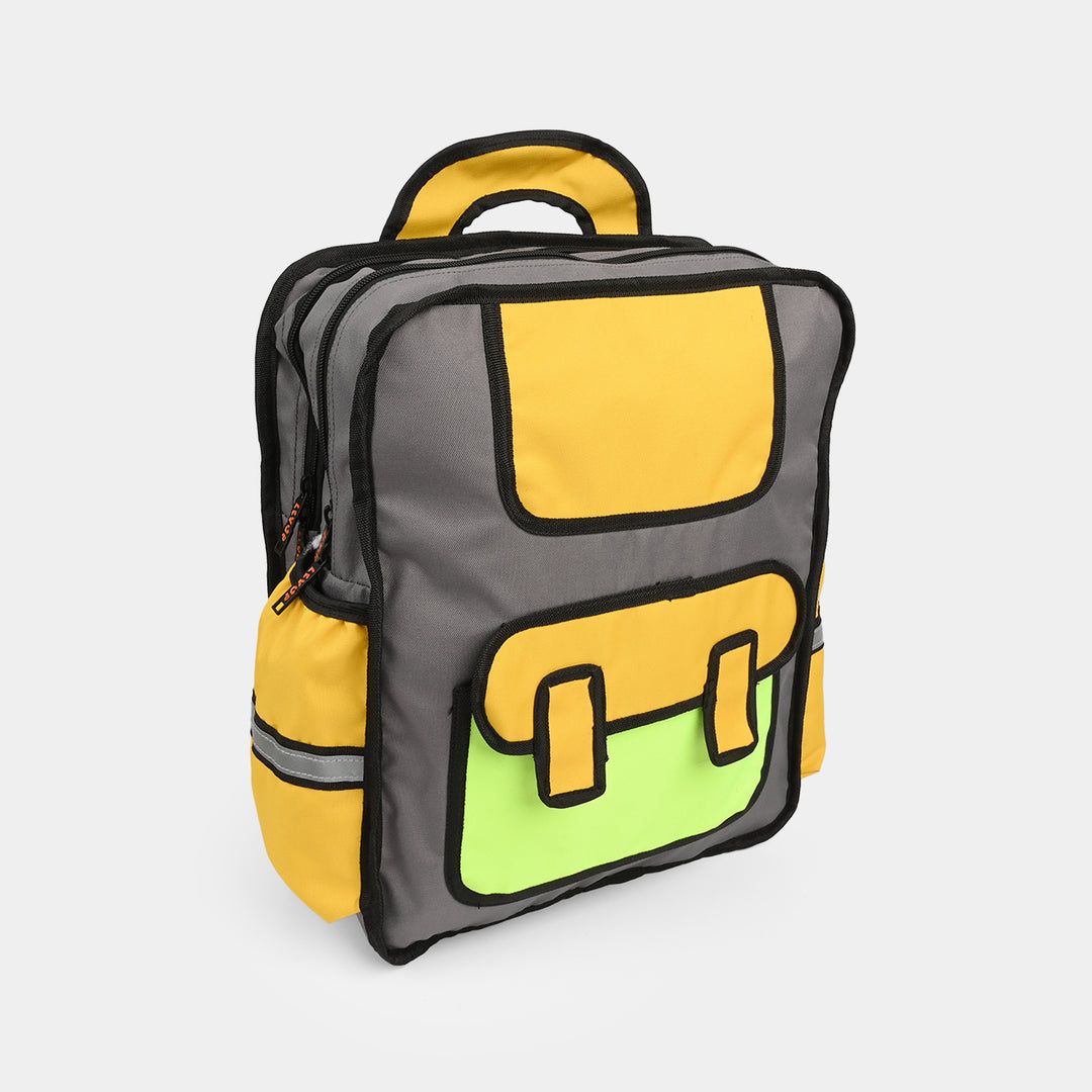 Levup 2D Cartoon Style Backpack/School Bag