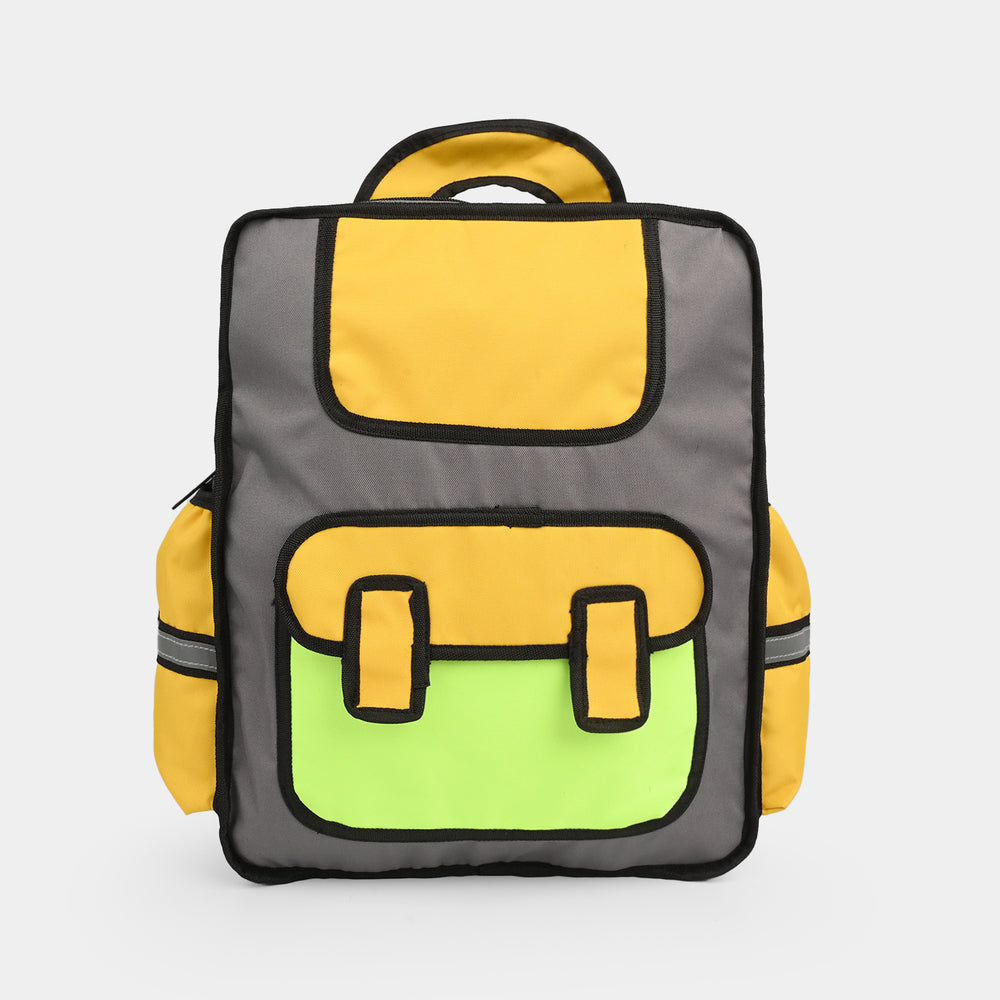 Levup 2D Cartoon Style Backpack/School Bag