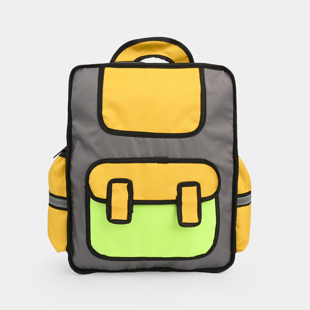 Levup 2D Cartoon Style Backpack/School Bag