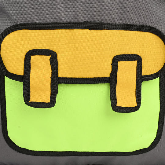 Levup 2D Cartoon Style Backpack/School Bag