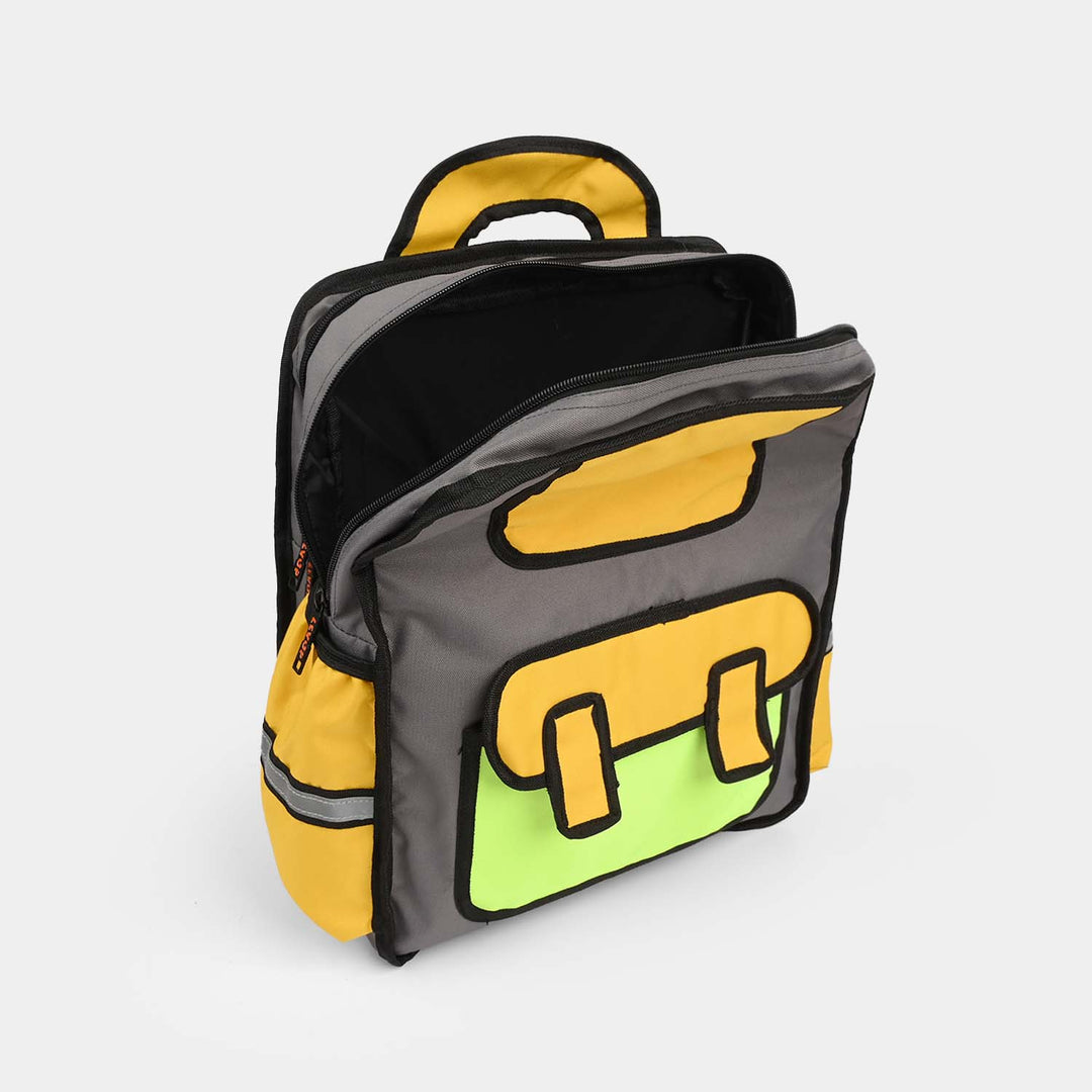 Levup 2D Cartoon Style Backpack/School Bag