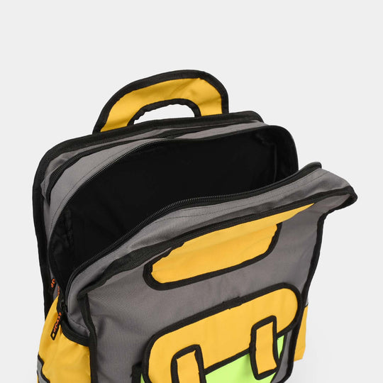 Levup 2D Cartoon Style Backpack/School Bag