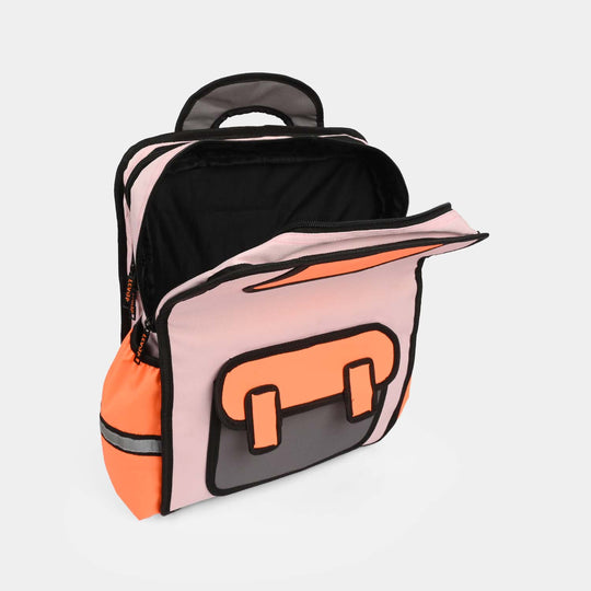 Levup 2D Cartoon Style Backpack/School Bag