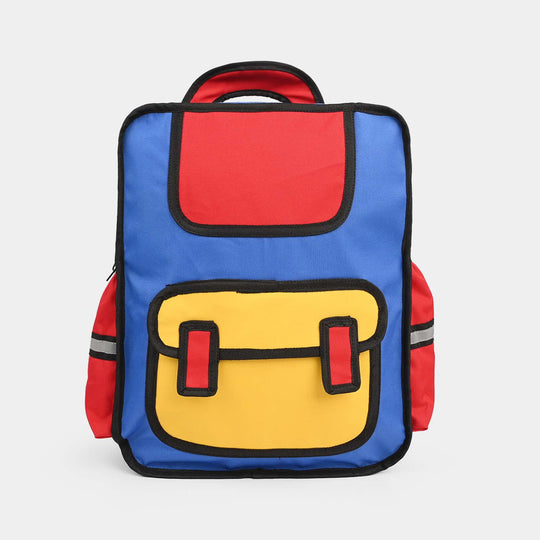 Levup 2D Cartoon Style Backpack/School Bag