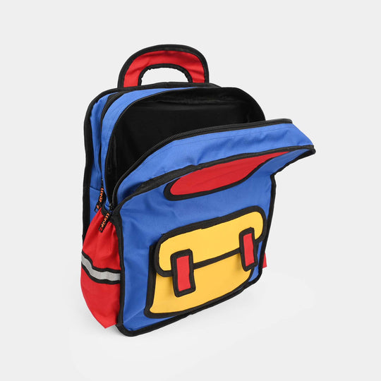 Levup 2D Cartoon Style Backpack/School Bag