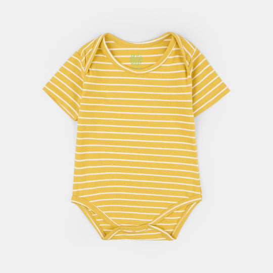 Infant Boys Cotton Jersey T-Shirt + Romper (Big Roar) - Off White/Yellow