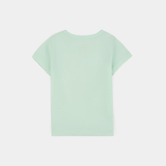 Infant Girls Cotton Jersey T-Shirt + Romper (Fly With Me) - Multi