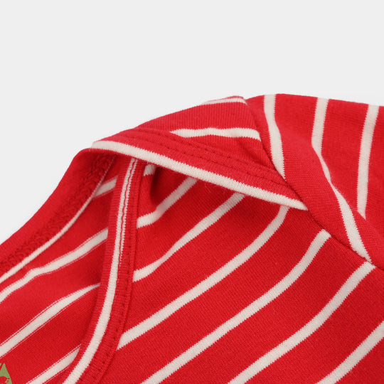 Infant Girls Cotton Jersey T-Shirt Set (Fruits Pack of 3) - Blue/Red/Multi