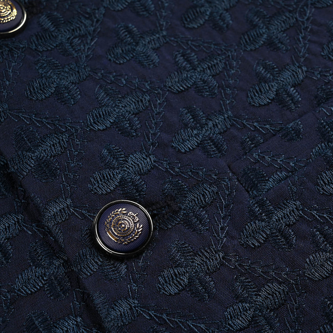 Boys Poly Viscose Waistcoat - Royal Blue