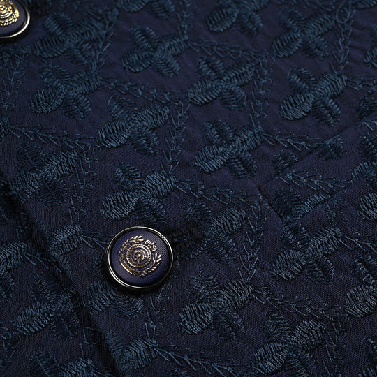 Boys Poly Viscose Waistcoat - Royal Blue