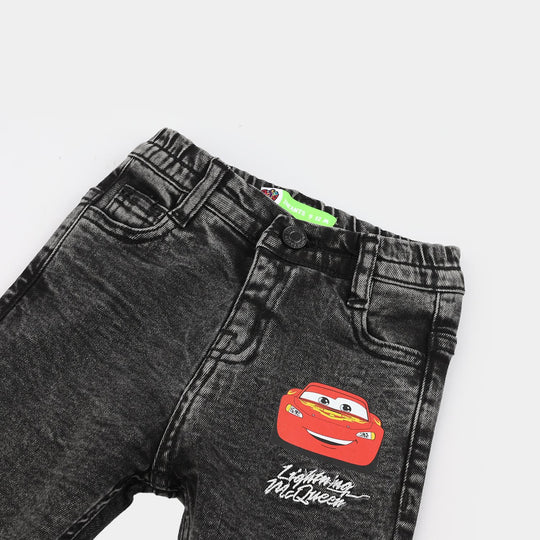 Infant Boys Denim rigid Pant Lightning Mcqueen-LIGHT GREY