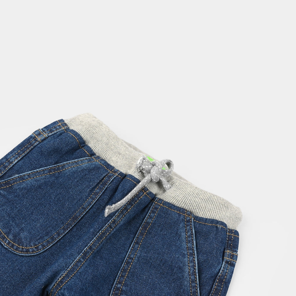 Infant Boys Denim rigid Pant Cut N Sew-Light Blue
