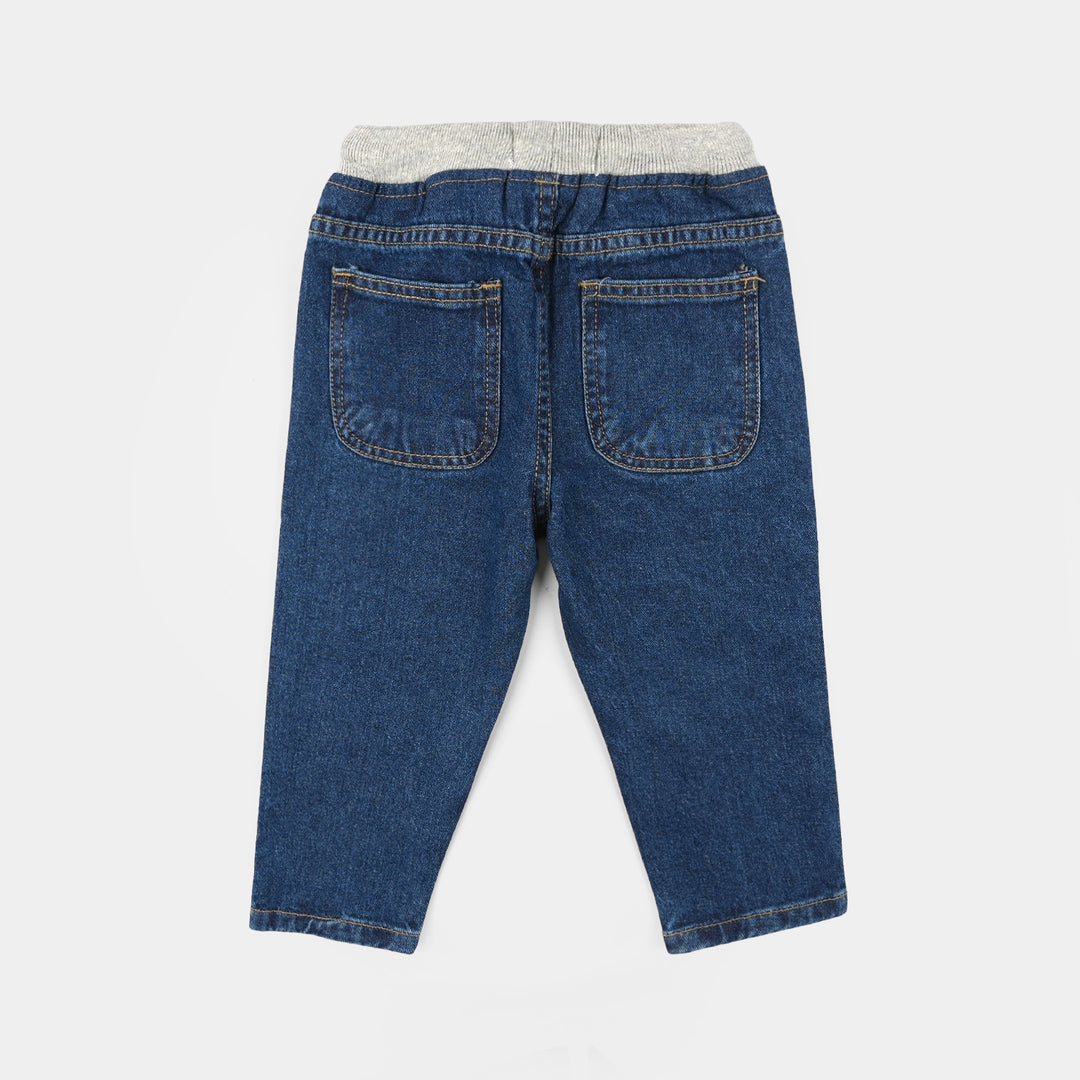 Infant Boys Denim rigid Pant Cut N Sew-Light Blue