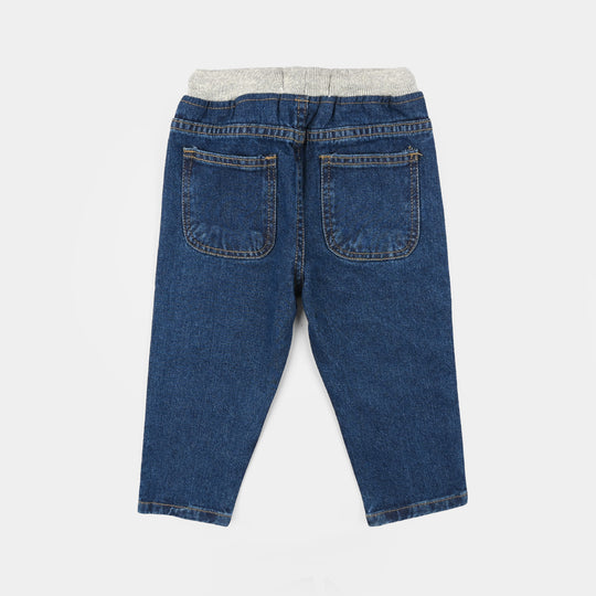 Infant Boys Denim rigid Pant Cut N Sew-Light Blue