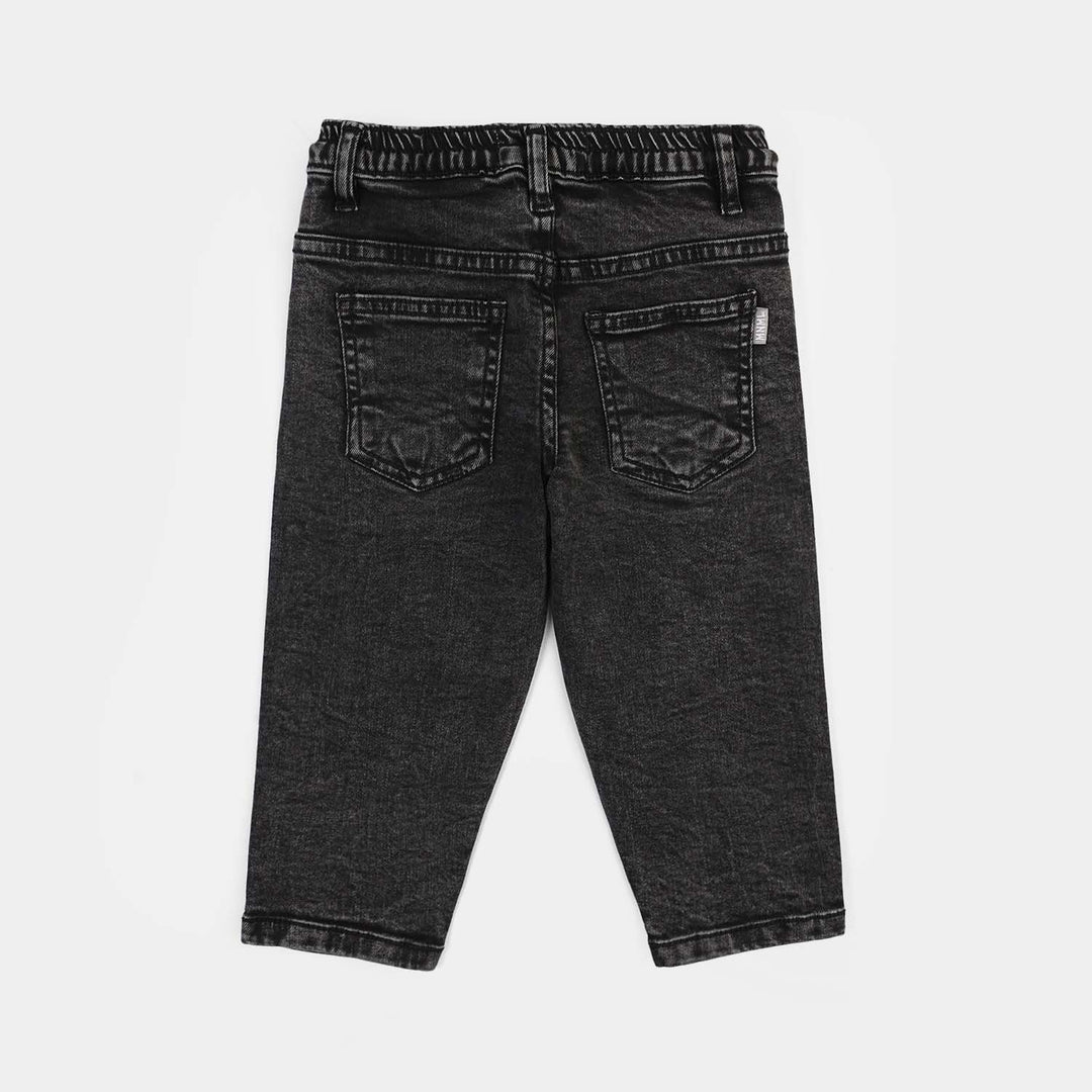 Infant Boys Denim rigid Pant Emb-BLACK