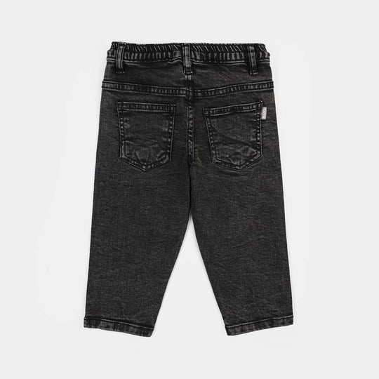 Infant Boys Denim rigid Pant Emb-BLACK
