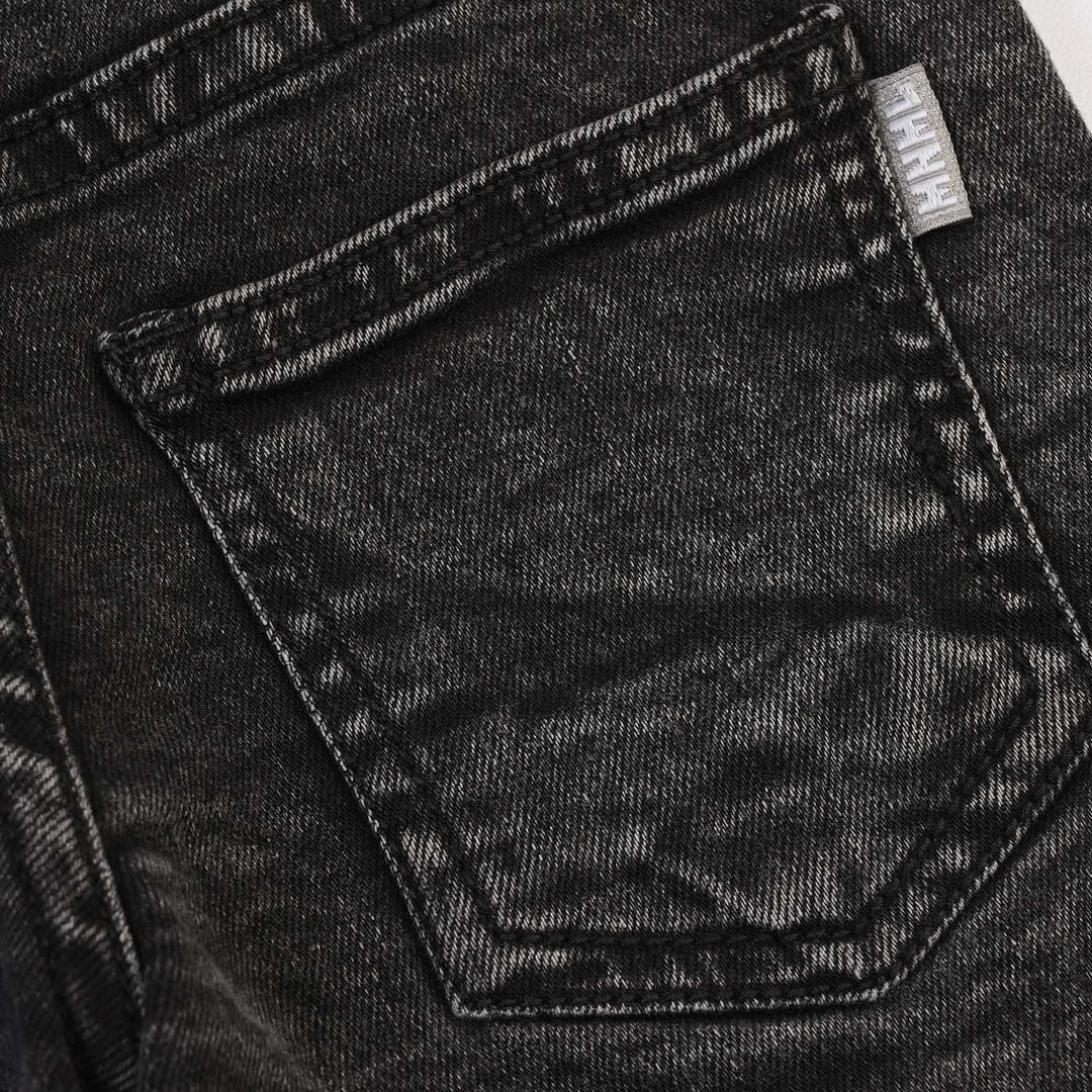 Infant Boys Denim rigid Pant Emb-BLACK
