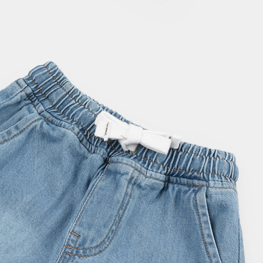 Boys Denim rigid Shorts Light Cargo-Ice Blue