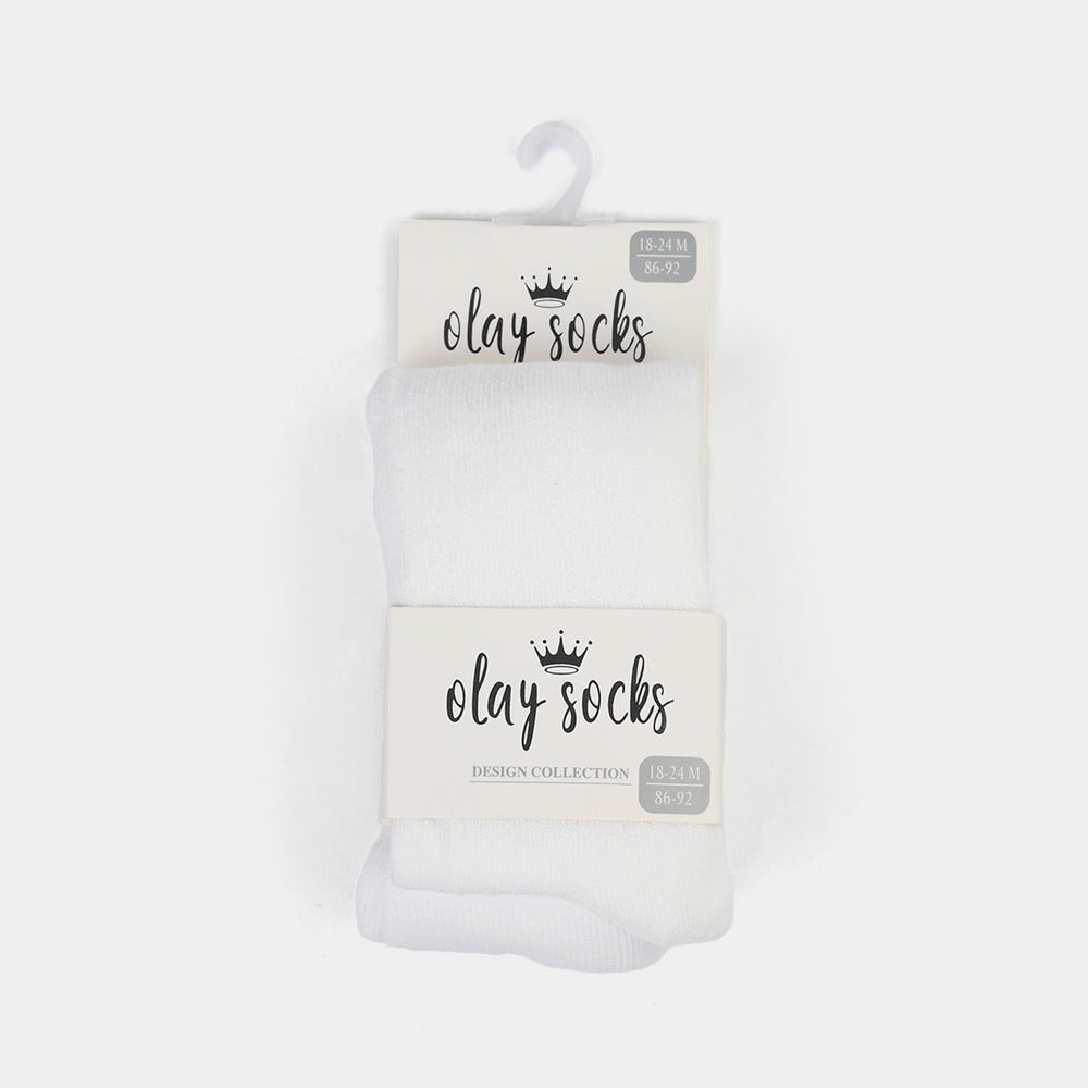 Infant Girls Legging Basic E-C-White