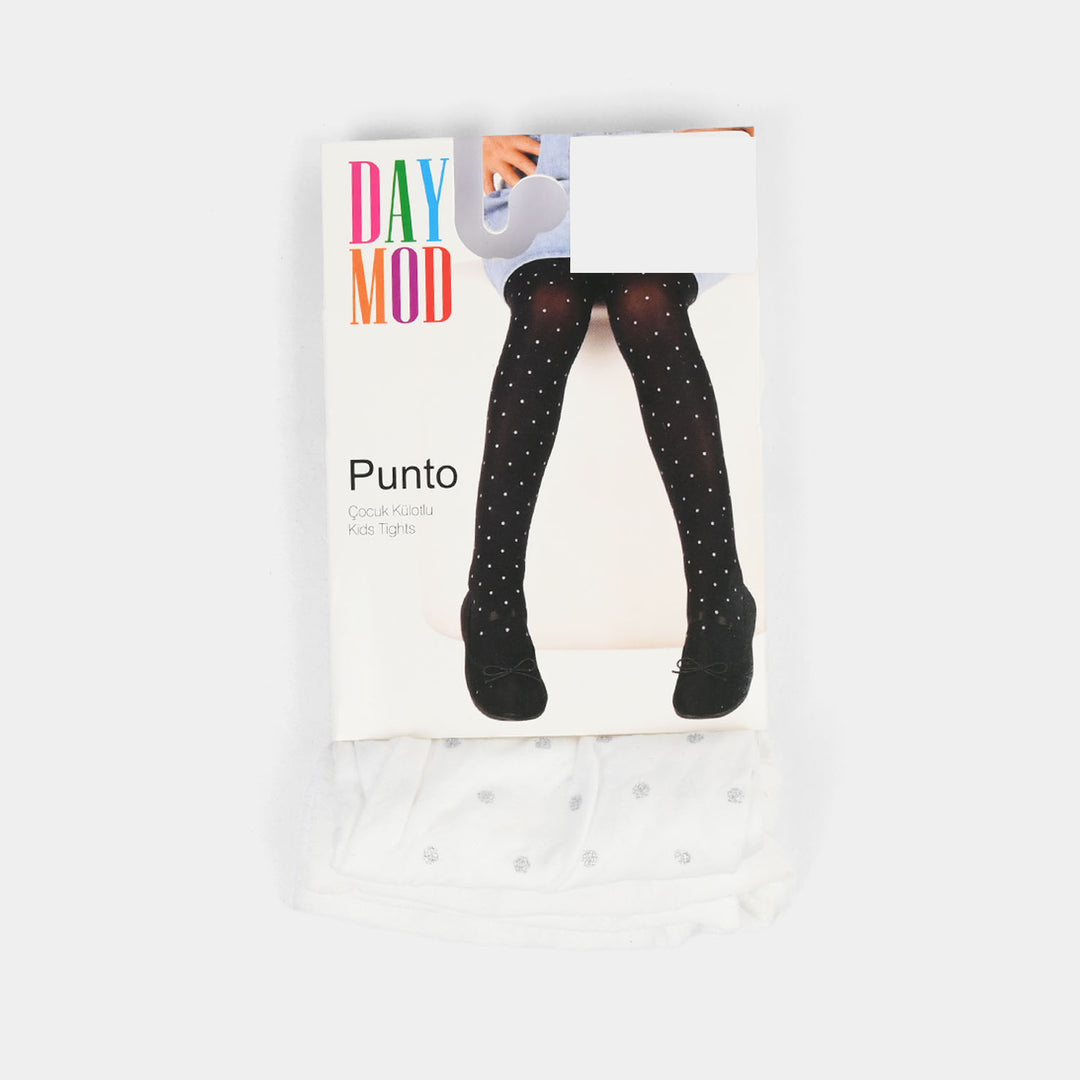 Girls Leggings (Punto) - White