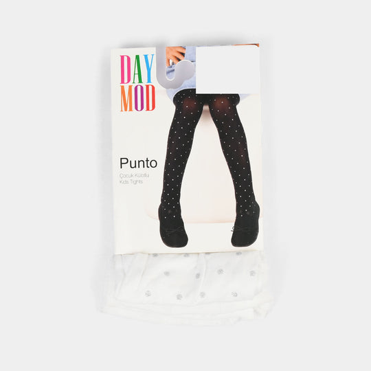 Girls Leggings (Punto) - White