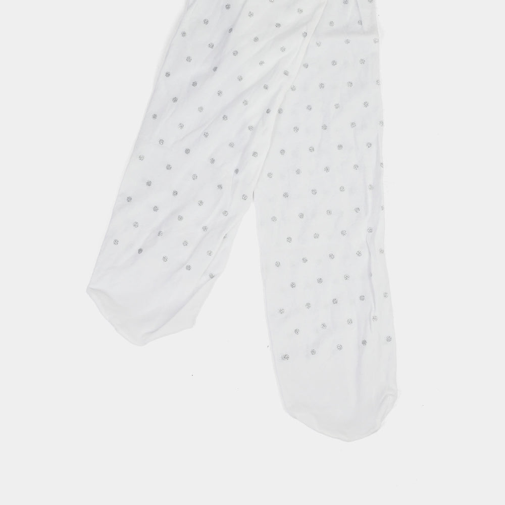 Girls Leggings (Punto) - White
