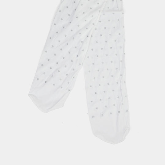 Girls Leggings (Punto) - White