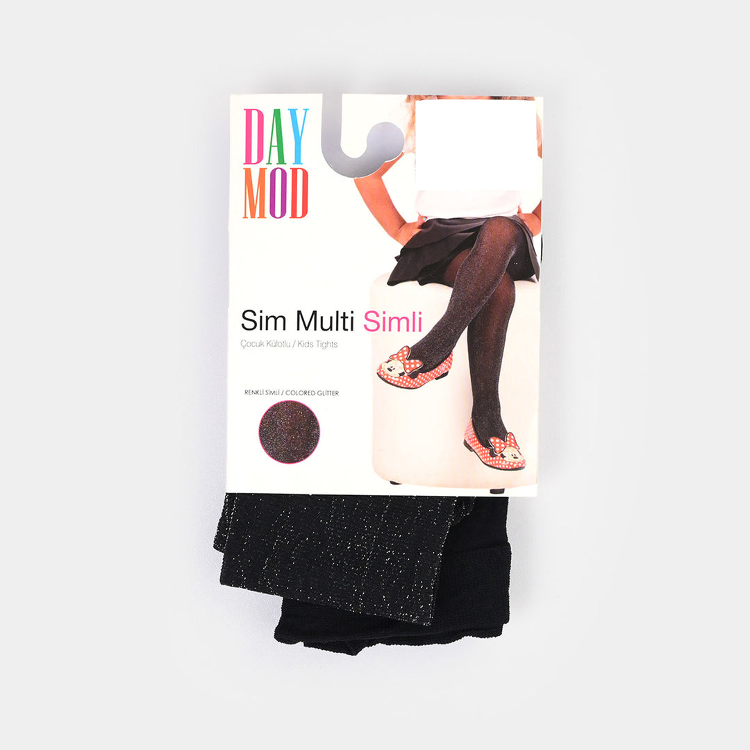 Girls Leggings (Sim) - Black