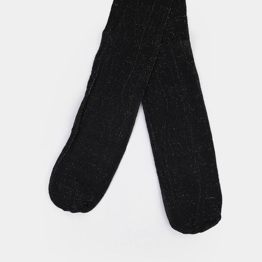 Girls Leggings (Sim) - Black