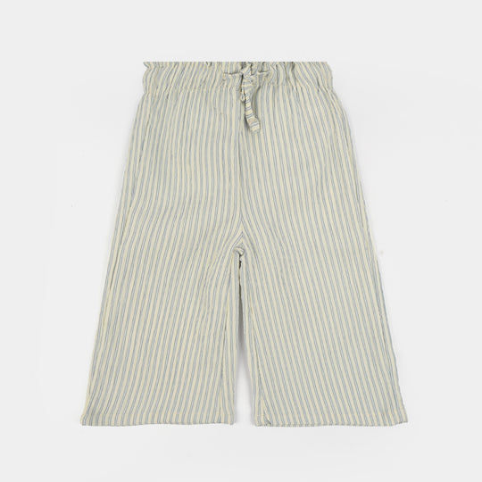 INFANT Girls Cotton PANT BLUE STRIPES