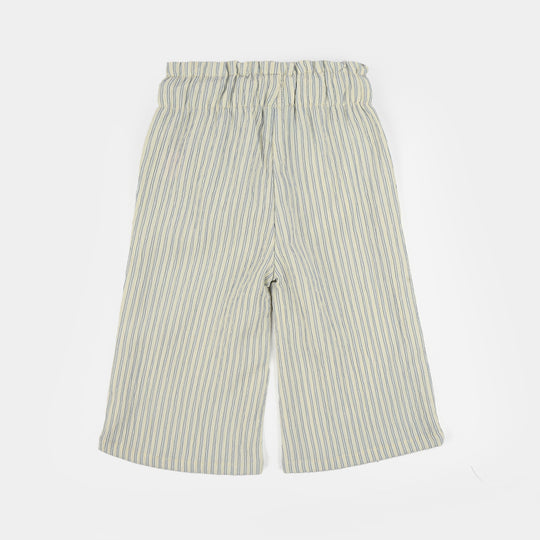 INFANT Girls Cotton PANT BLUE STRIPES