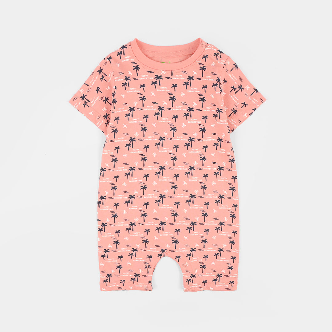 Infant Boys Jersey/Terry Sunshine Time Romper Set-Navy/Orange