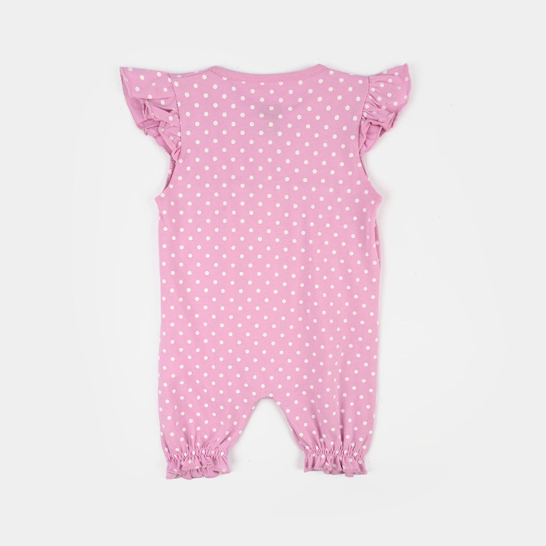 Infant Girls Jersey/Terry Bloom In The Garden Romper Set-White.Purple