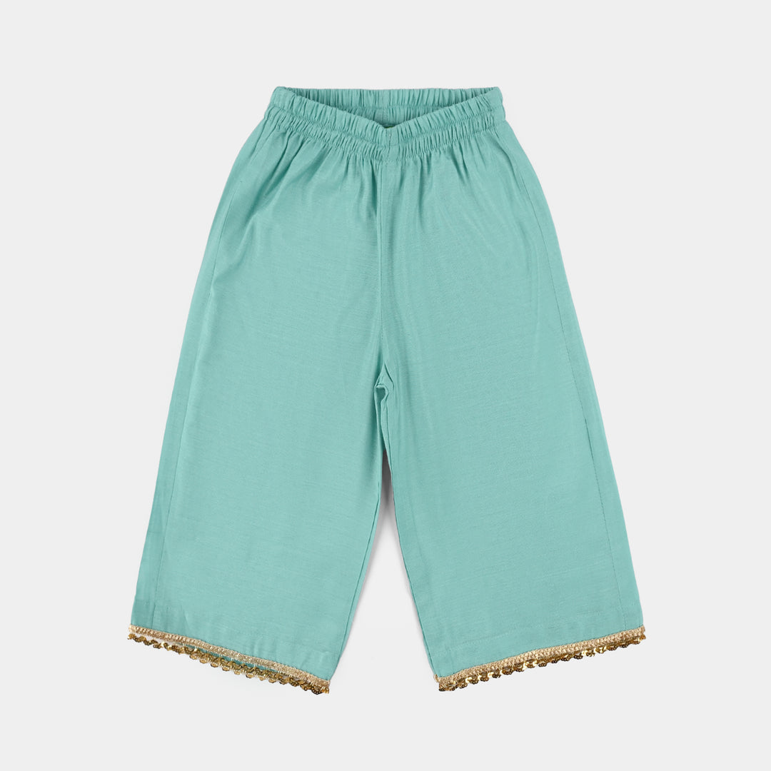 Infant Girls Jacquard 2 Piece Set (Glitter) - Mint Green