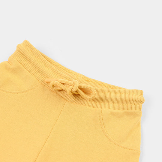 Infant Boys Cotton Terry Short Chase The Sun-Ochre