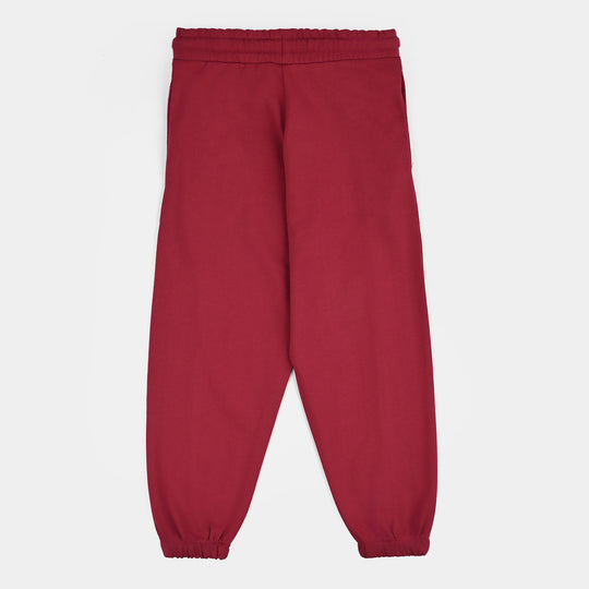 Boys Jersey/Terry Pyjama Red With Piping-Rio.Red