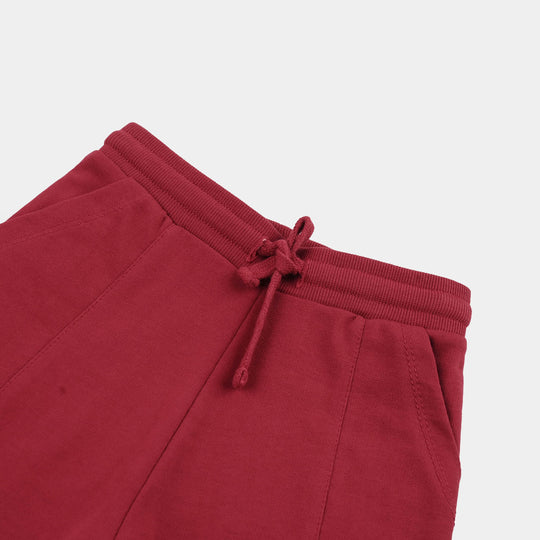 Boys Jersey/Terry Short Cross Pocket-Rio.Red