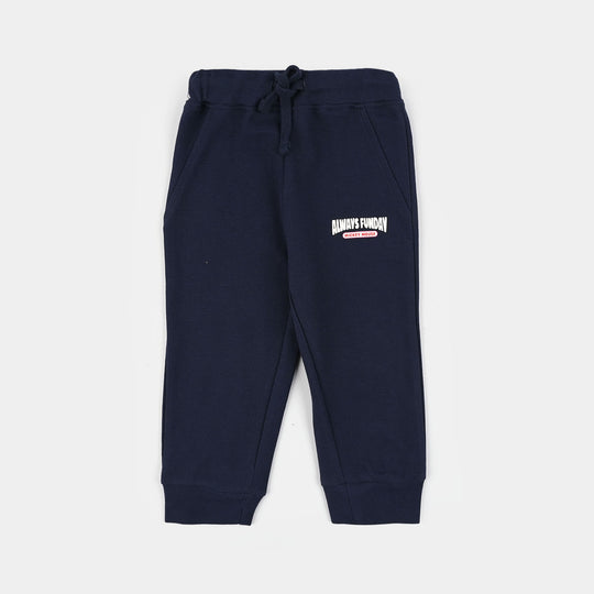 Infant Boys Jumbo Pique Pajama (Always Funday) - Navy