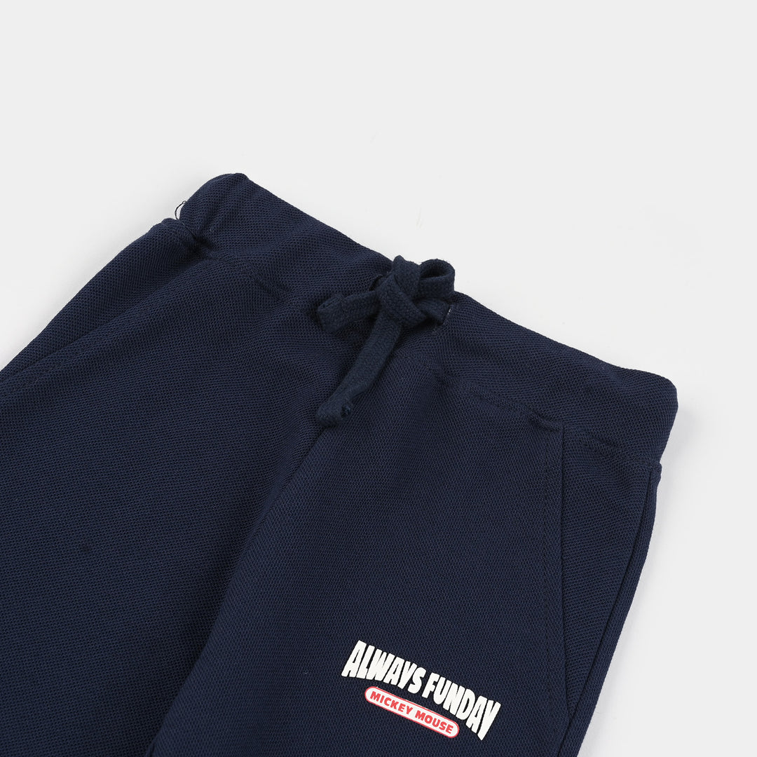 Infant Boys Jumbo Pique Pajama (Always Funday) - Navy