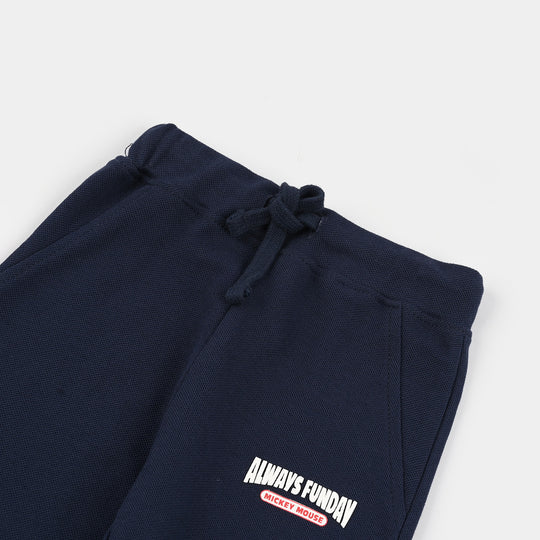 Infant Boys Jumbo Pique Pajama (Always Funday) - Navy