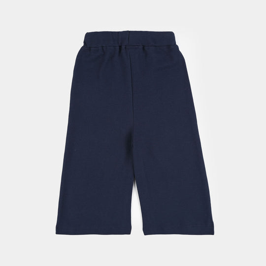 Infant Girls Jumbo Pique Pajama - Navy