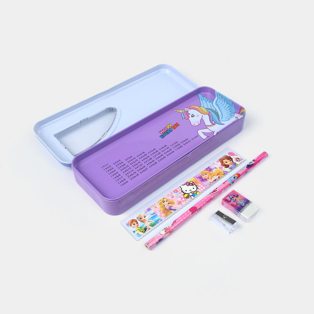 Stationary Pencil Box Metal for Kids