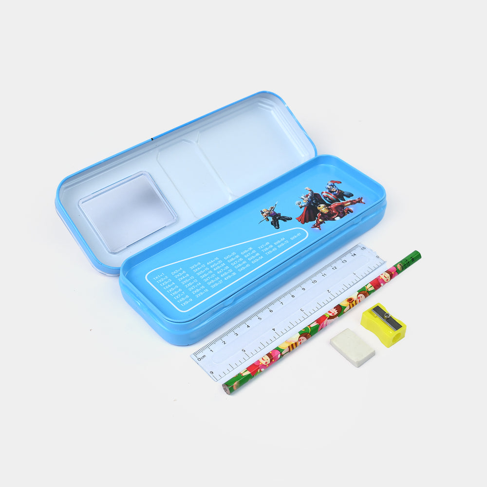 Stationary Pencil Box Metal for Kids