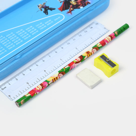Stationary Pencil Box Metal for Kids