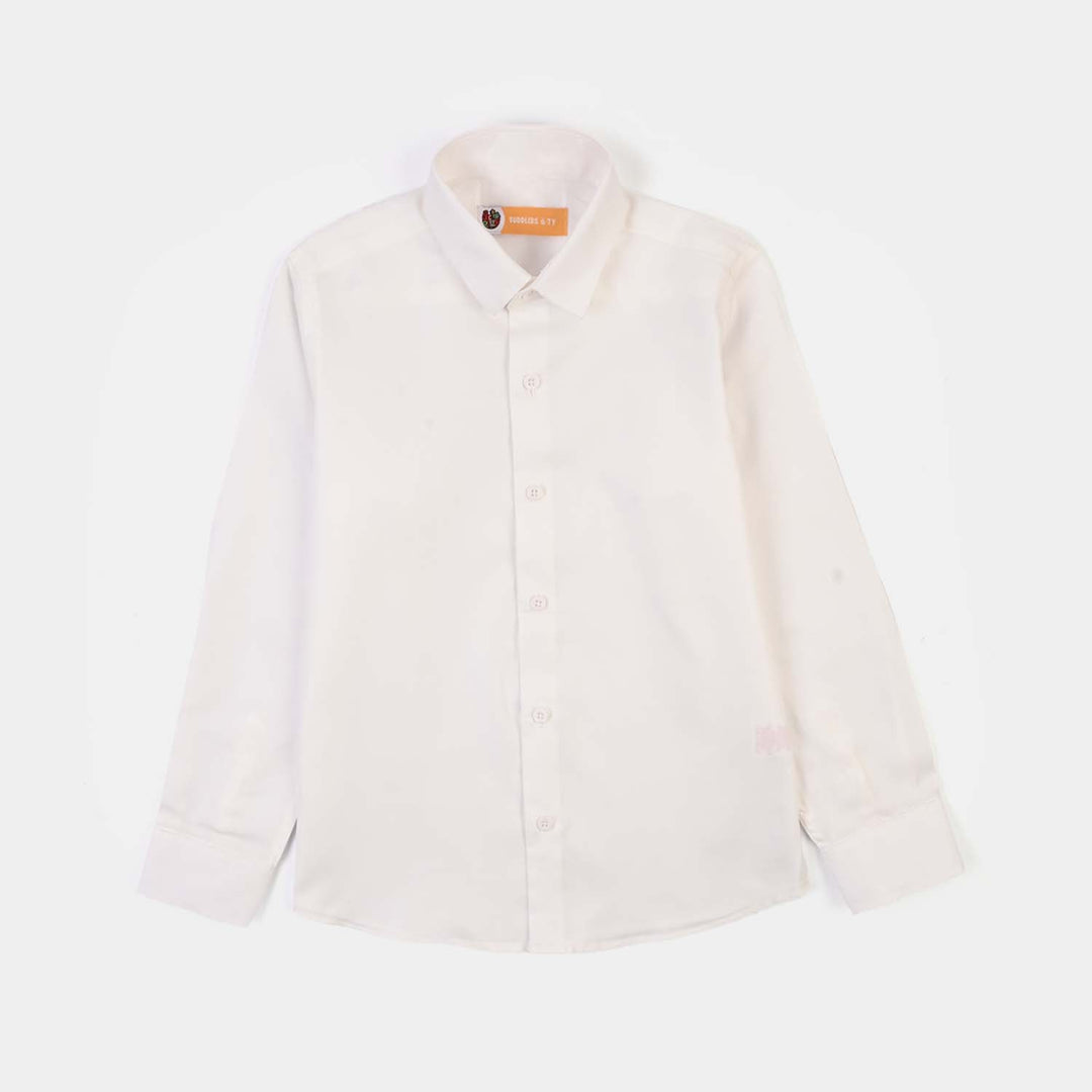 Boys Classic Oxford Formal Shirt – White